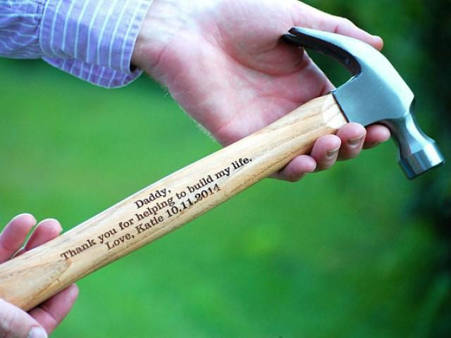 Gift Ideas For Father Of The Groom
 Personalized Hammer Father The Bride Groom Hammer