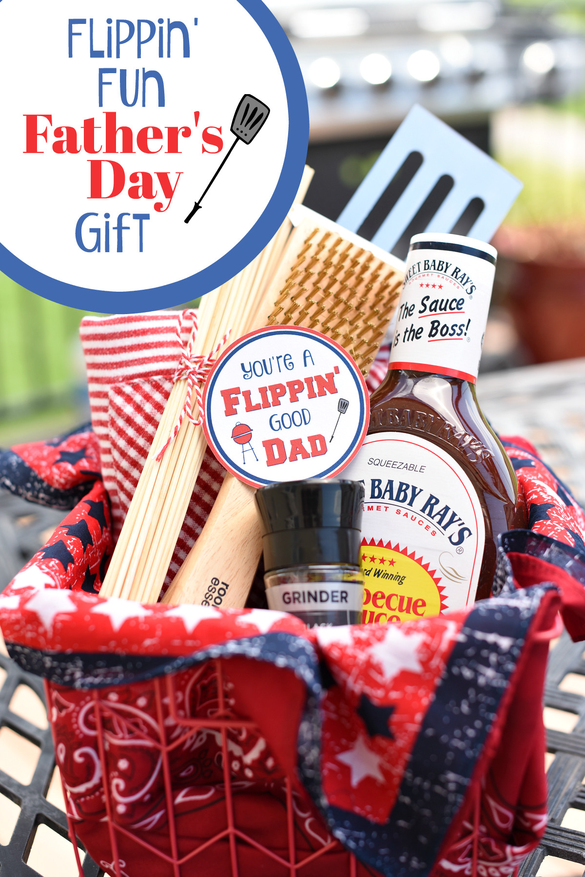 Gift Ideas For Father'S Day
 Funny Dad Gifts Flippin Good Dad BBQ Basket – Fun Squared