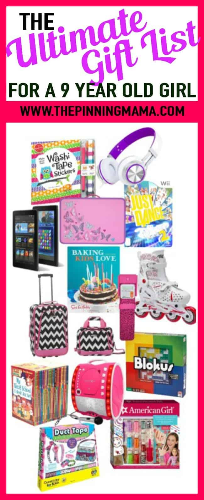 Gift Ideas For Girls Age 9
 The Ultimate Gift List for a 9 Year Old Girl