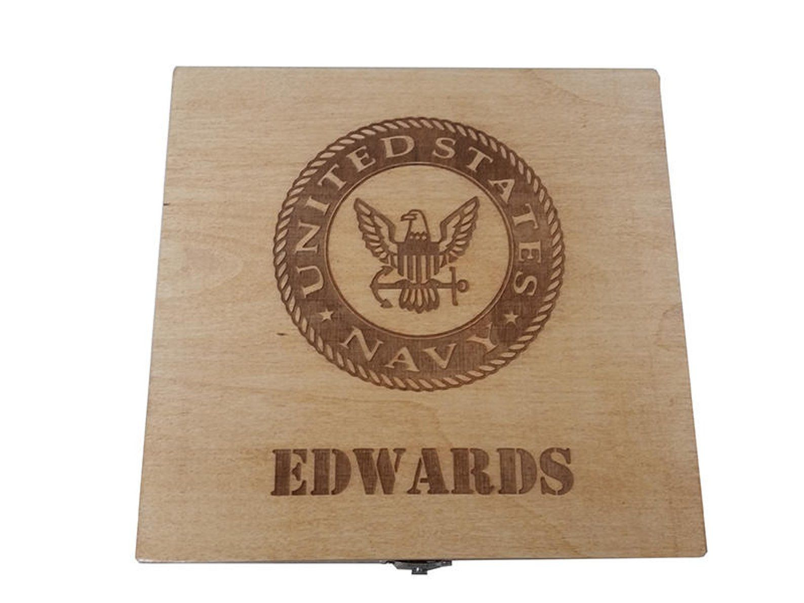 Gift Ideas For Navy Boot Camp Graduation
 Personalized US Navy Keepsake Box Boot camp graduation