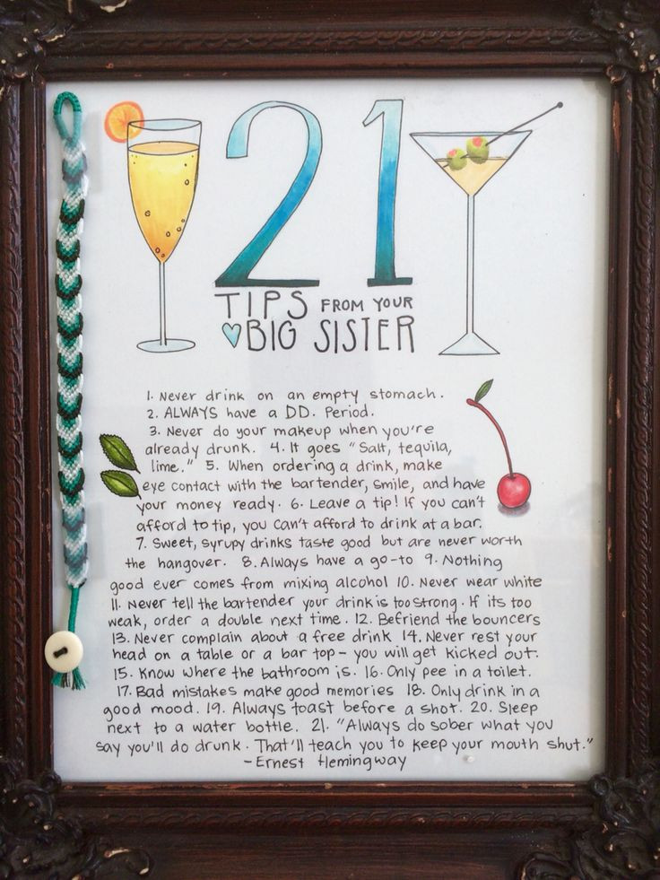 Gift Ideas For Sister Birthday
 21st birthday homemade t for little sister