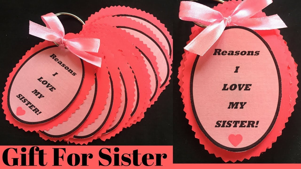 Gift Ideas For Sister Birthday
 Gift For Sister Reasons I Love My Sister