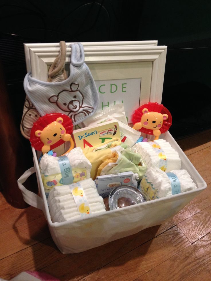 Gift Ideas For Twin Boys
 Baby shower t basket for twin boys