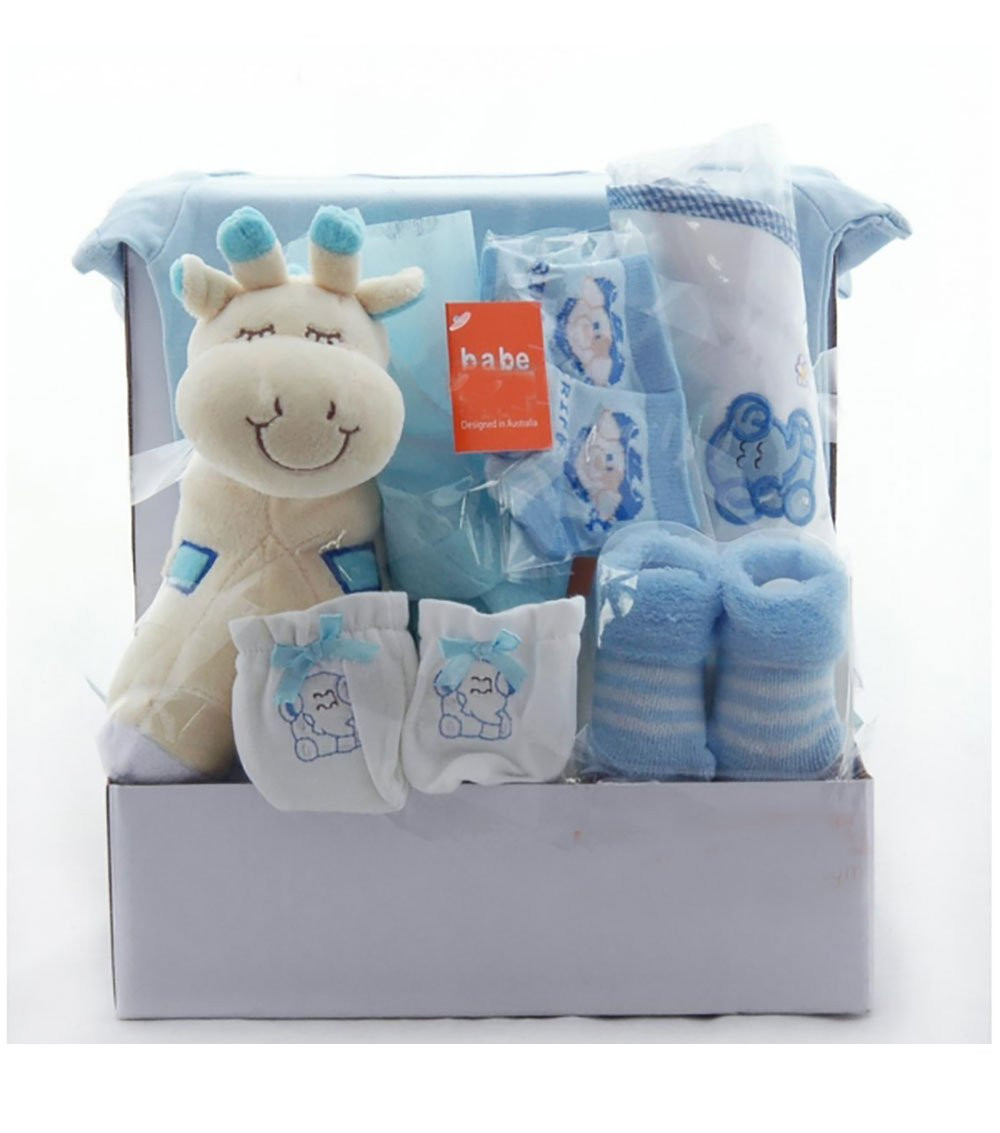 Gifts For Baby Boy
 Giraffe Baby Gift Basket for Boys