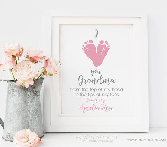 Gifts For Grandmas From Baby
 Personalized Mother s Day Gift for Grandma From Baby I