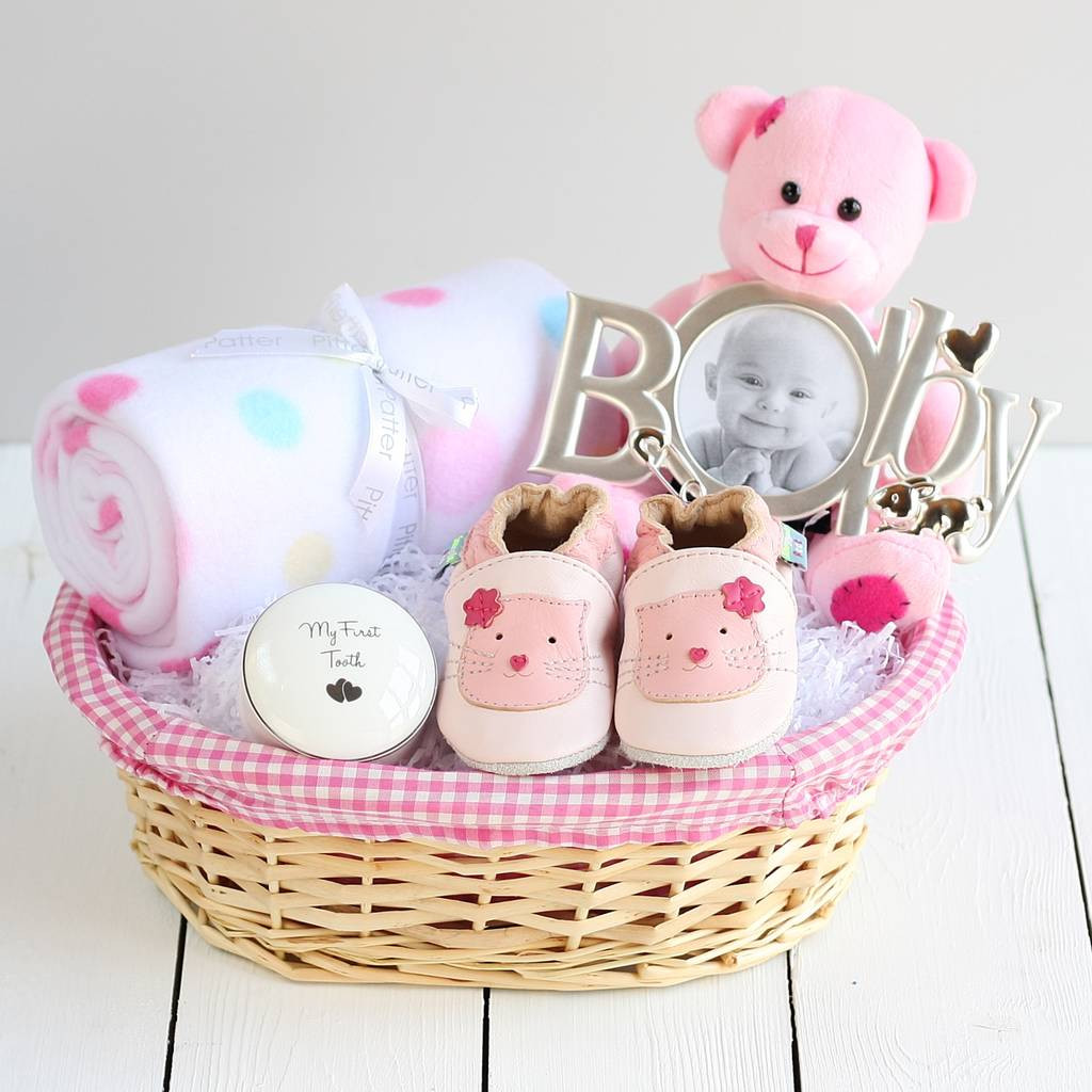 Gifts For Newborn Baby Girls
 deluxe girl new baby t basket by snuggle feet