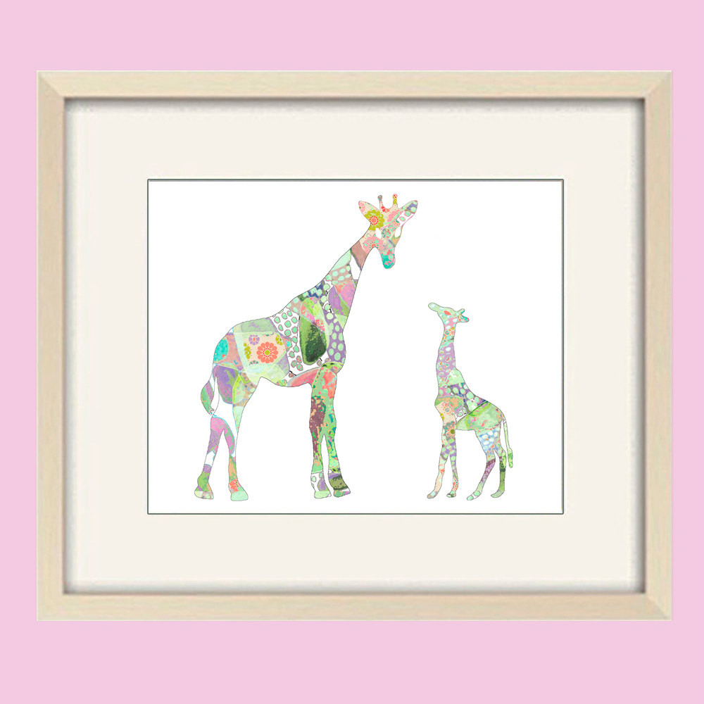 Giraffe Baby Decor
 baby girl nursery giraffe art baby nursery decor nursery