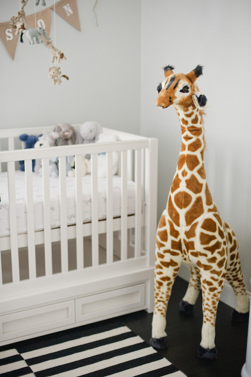 Giraffe Baby Decor
 Nursery Giraffe Transitional nursery Style Me Pretty