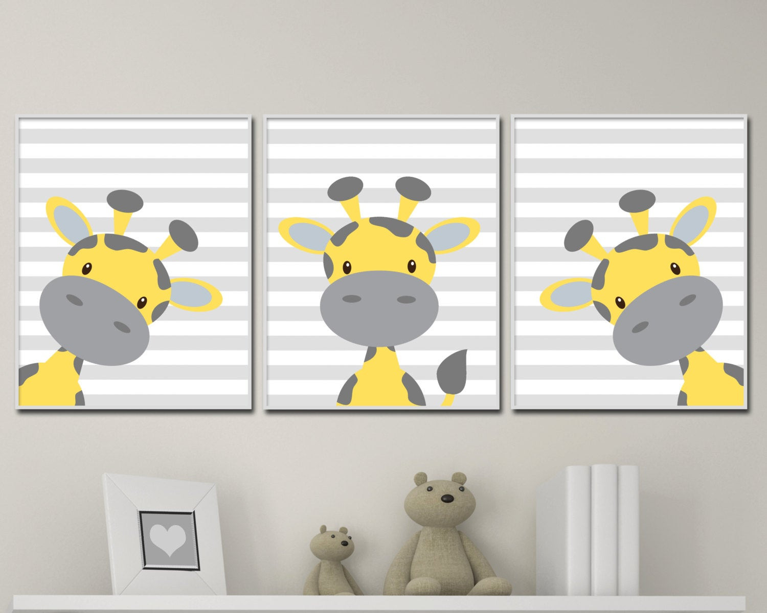 Giraffe Baby Decor
 Baby Giraffe Nursery Art Yellow And Grey Nursery Art Decor