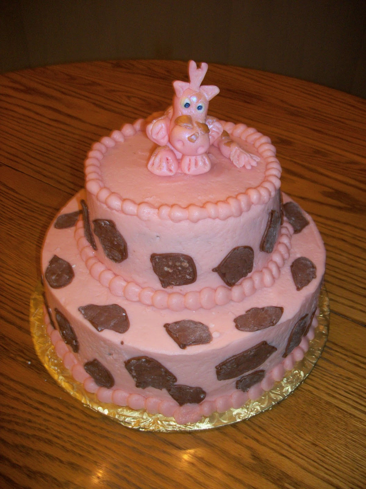 Giraffe Birthday Cake
 scratchbaker Pink Giraffe Birthday Cake