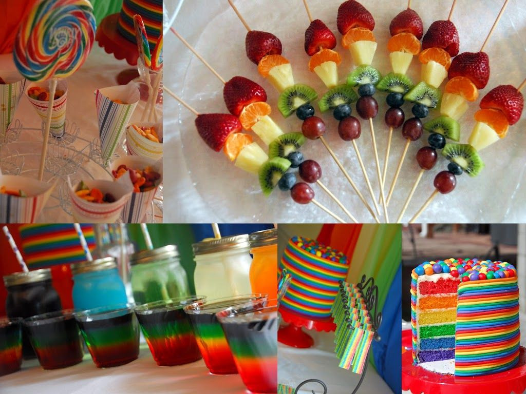 Girl Birthday Party Food Ideas
 Rainbow Birthday Party
