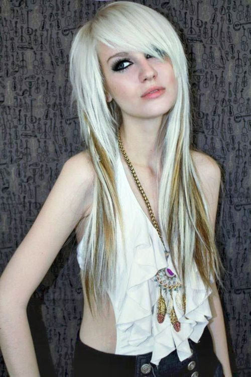 Girl Blonde Hairstyles
 65 Emo Hairstyles for Girls I bet you haven t seen before