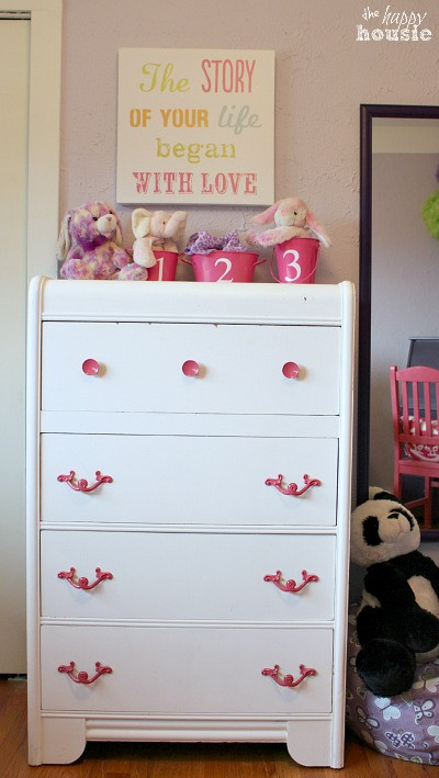 Girls Bedroom Dresser
 Little Turning Big Girl Bedroom Reveal