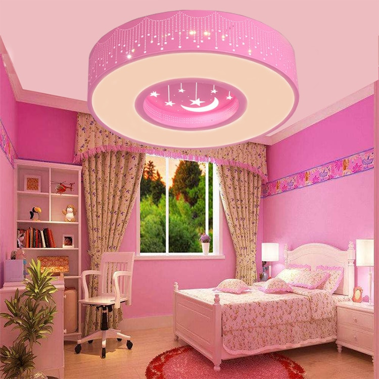 Girls Bedroom Lights
 Simple Round led Children room star Ceiling Lights round