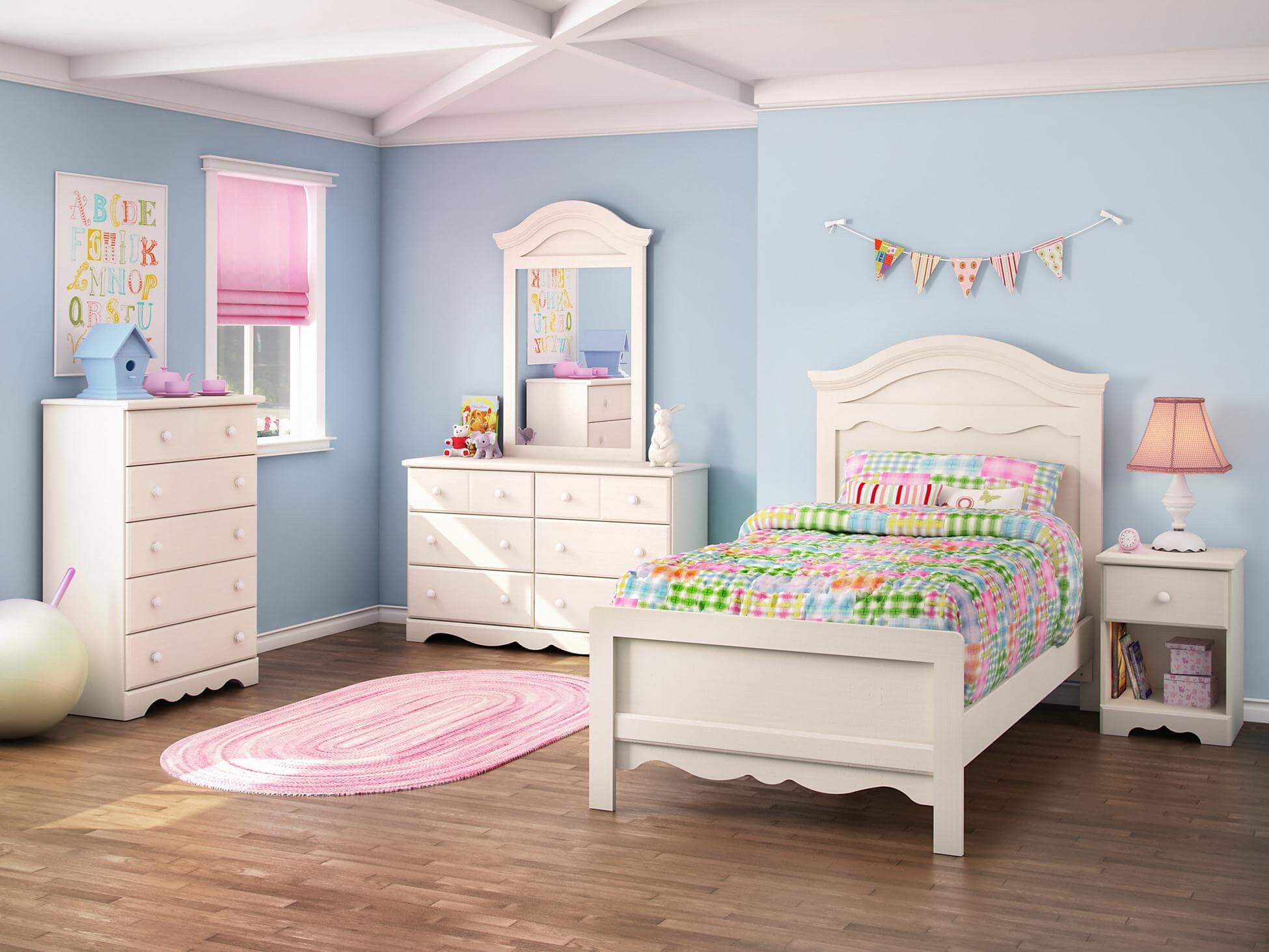 Girls Bedroom Set With Desk
 25 Romantic and Modern Ideas for Girls Bedroom Sets