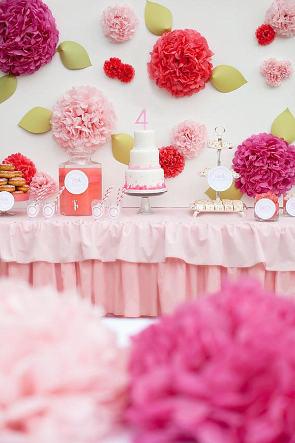 Girls Birthday Party
 Dinner Party Table Setting Ideas