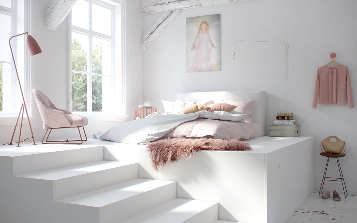 Girls White Bedroom
 32 White Bedrooms That Exude Calmness