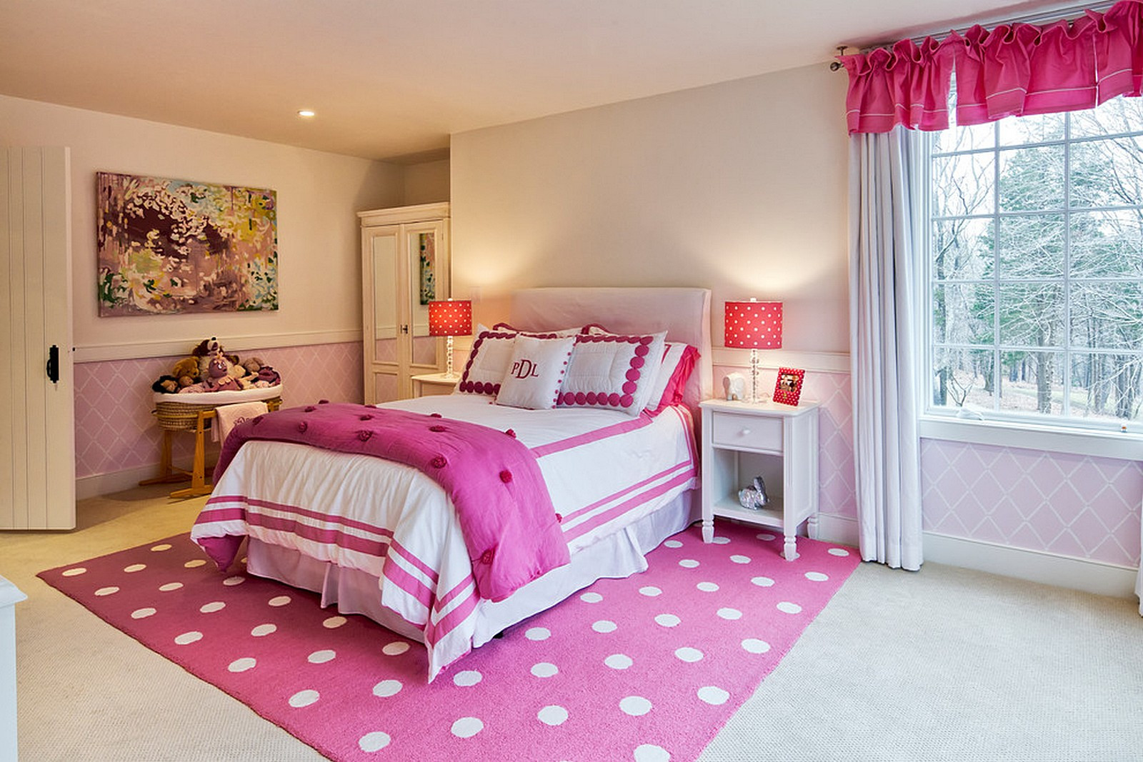 Girls White Bedroom
 83 Pink Bedroom Designs for Teenages 2020 UK Round Pulse