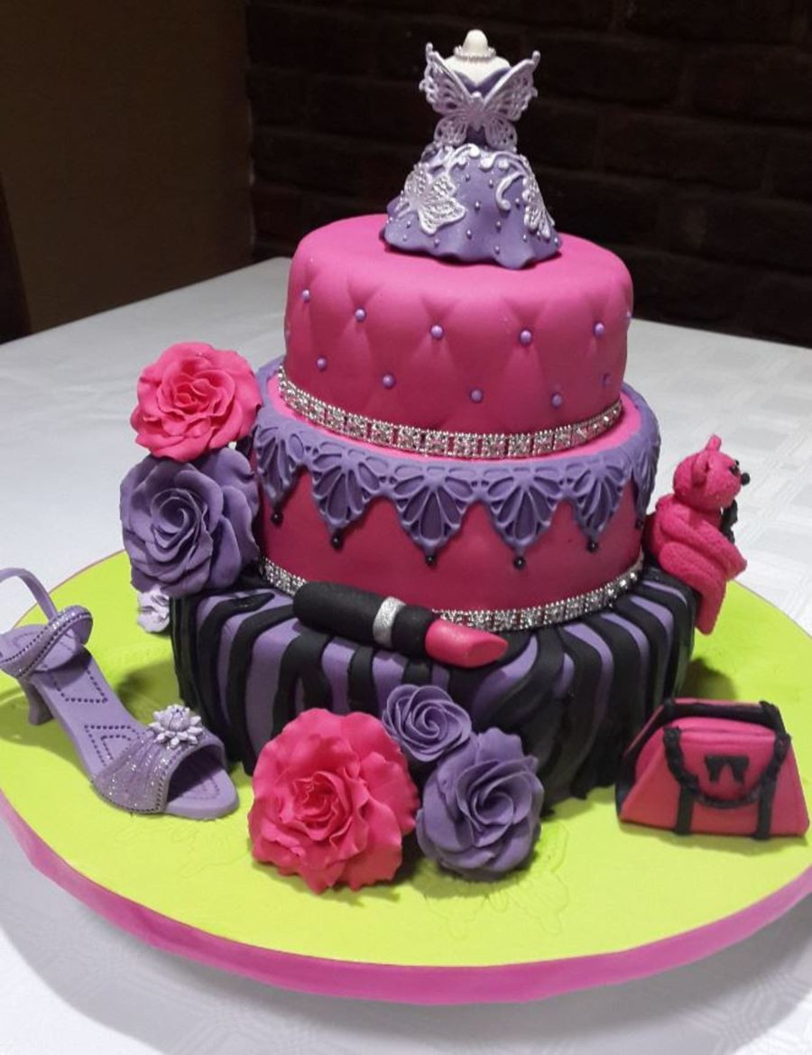 Girly Birthday Cakes
 Girly Birthday Cake CakeCentral