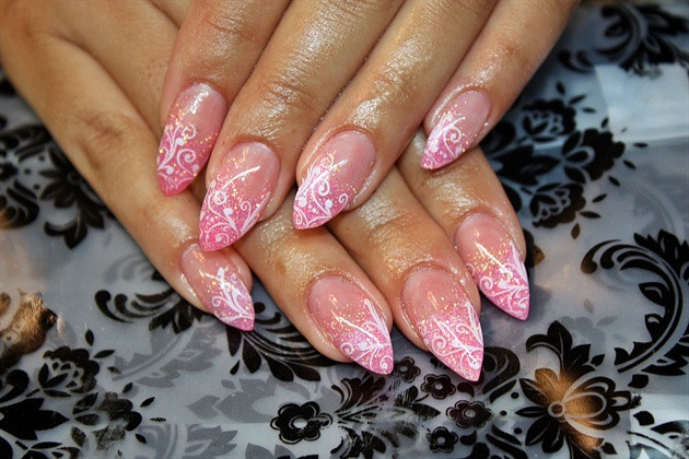 Glitter Almond Nails
 Glitter Almond nails Nail Art Gallery