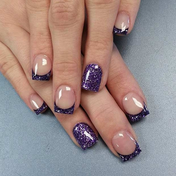 Glitter French Tip Nail Designs
 51 Cool French Tip Nail Designs Page 2 of 5