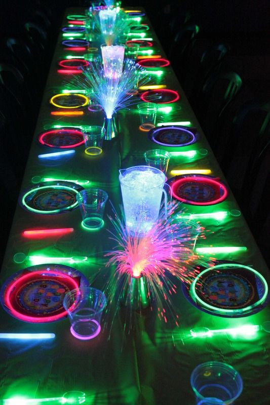 Glow In The Dark Ideas For A Birthday Party
 Glow in the Dark Kids Birthday Party Ideas