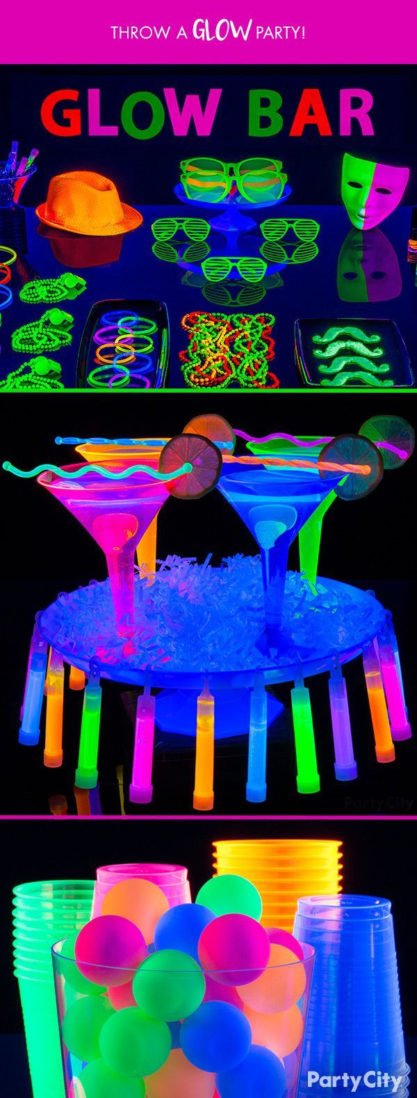 Glow Stick Birthday Party Ideas
 When the lights go out the party’s on Let it glow all