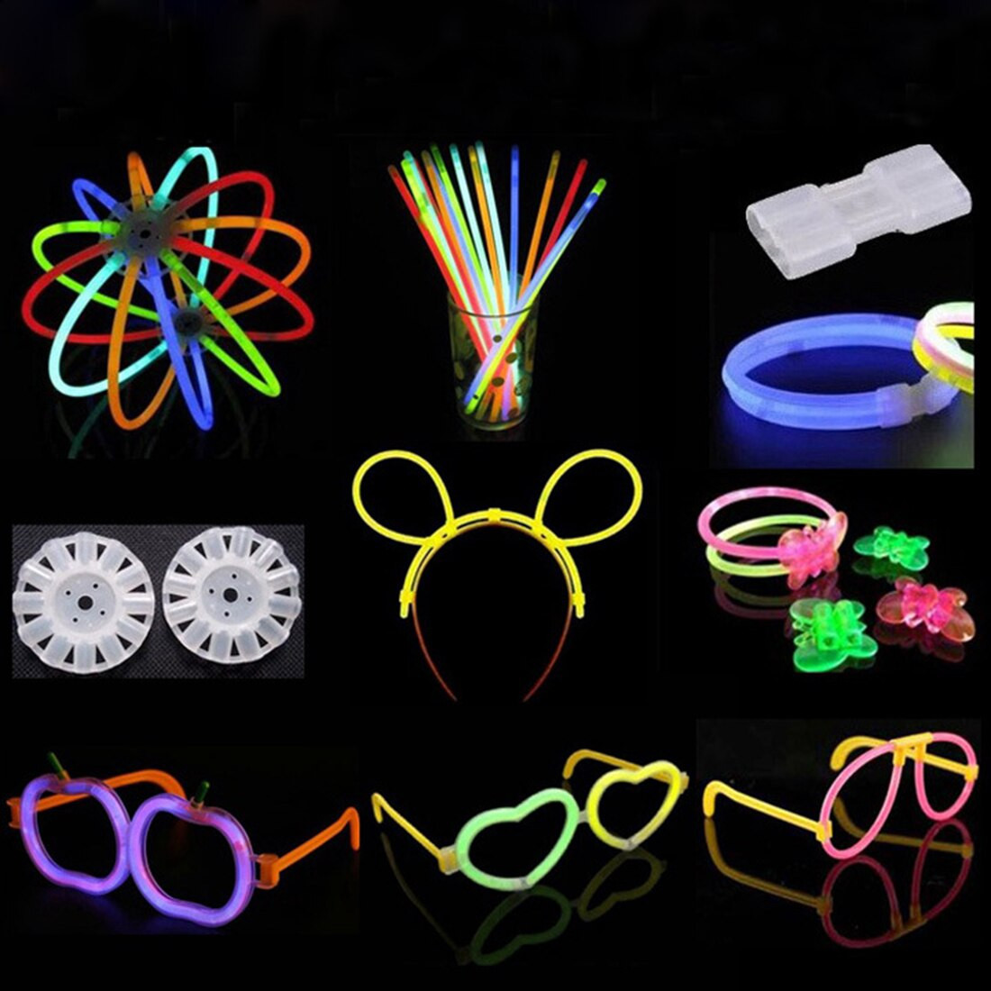 Glow Stick Birthday Party Ideas
 8Pcs Lot Multi Function Light Sticks Connector Glow Stick