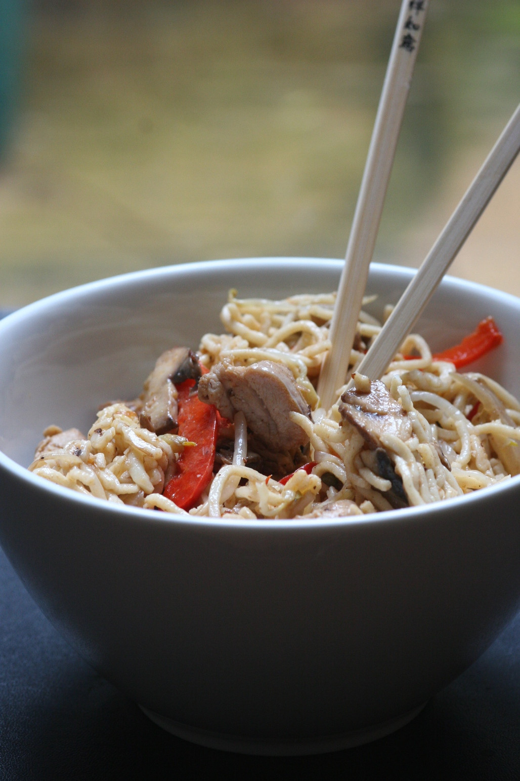 Gluten Free Chow Mein Noodles
 Chicken chow mein with gluten free egg noodles