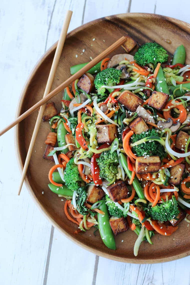 Gluten Free Chow Mein Noodles
 Vegan Chow Mein Gluten Free Zucchini Noodles & Marinated Tofu