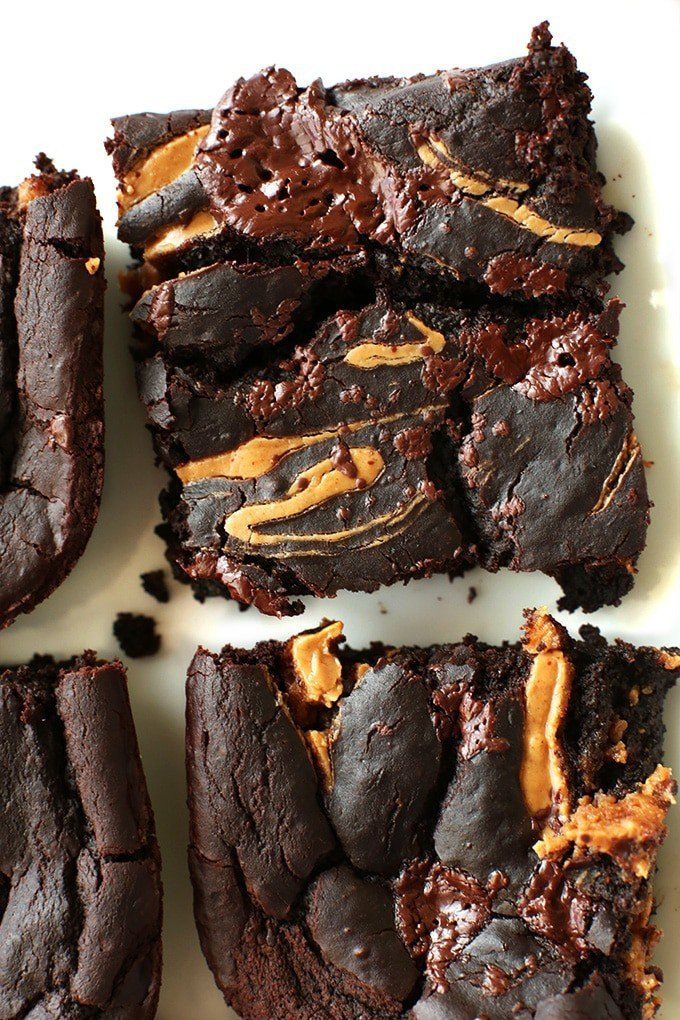 Gluten Free Peanut Butter Brownies
 Peanut Butter Swirl Brownies