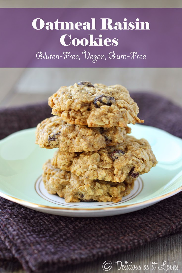 Gluten Free Vegan Oatmeal Raisin Cookies
 Delicious as it Looks Oatmeal Optional Raisin Cookies