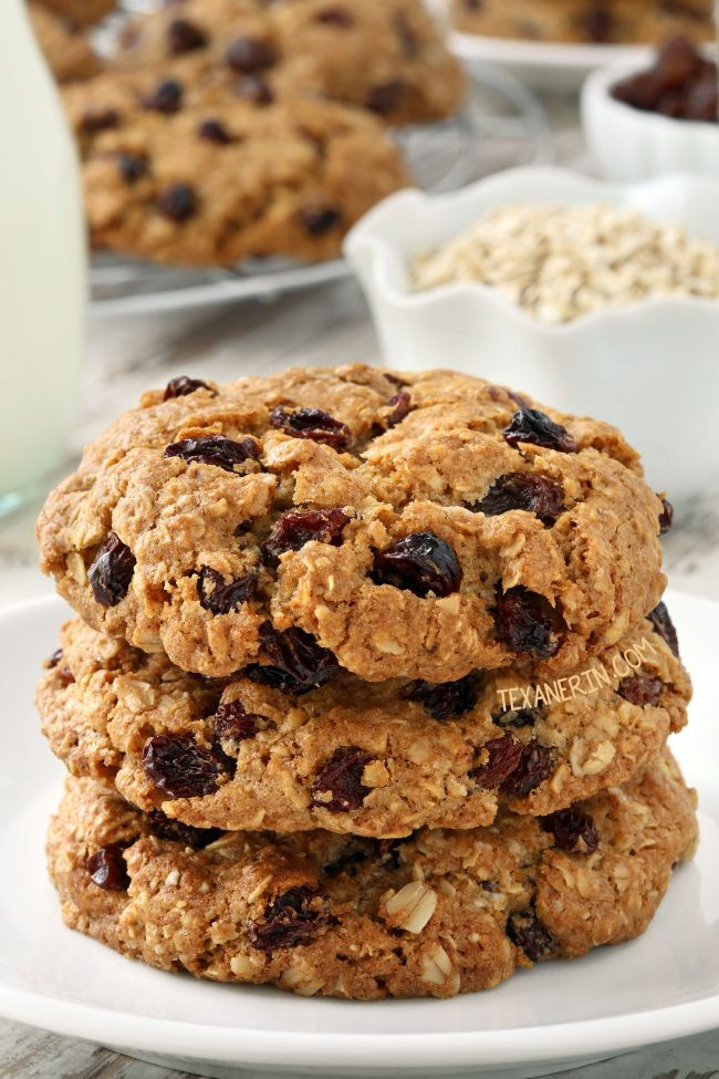 Gluten Free Vegan Oatmeal Raisin Cookies
 Gluten free Oatmeal Cookies vegan option Texanerin Baking