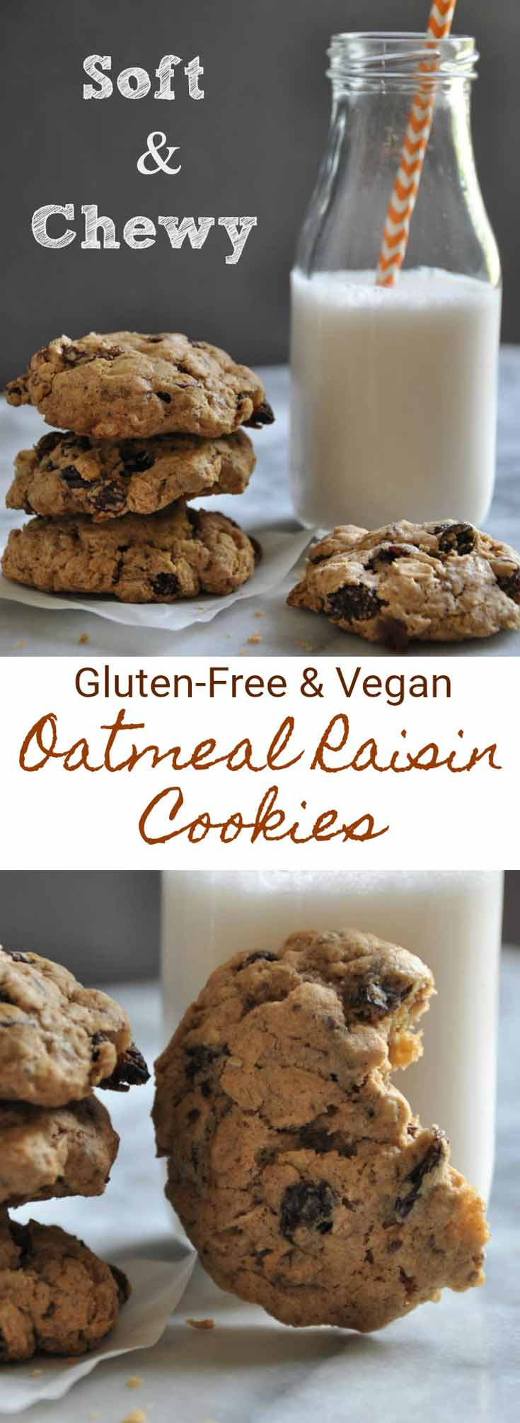 Gluten Free Vegan Oatmeal Raisin Cookies
 Soft Gluten Free & Vegan Oatmeal Raisin Cookies Veganosity