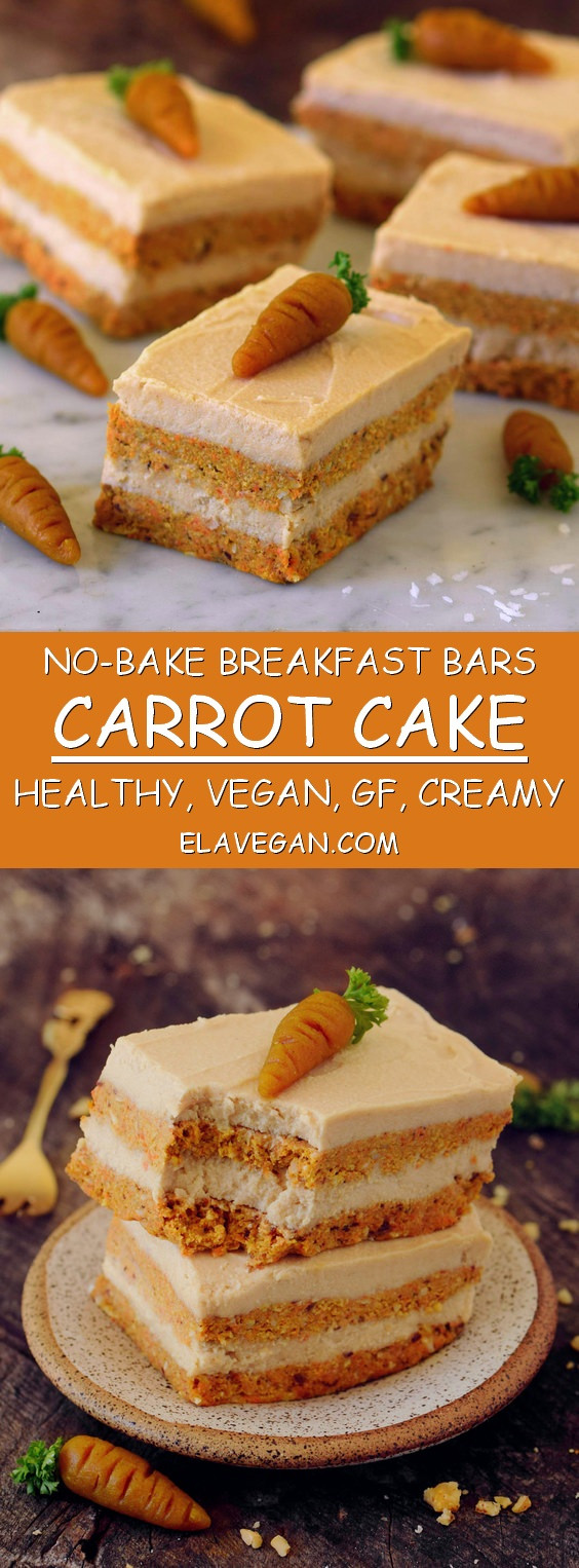 Gluten Free Vegan Recipes Baking
 No bake carrot cake bars