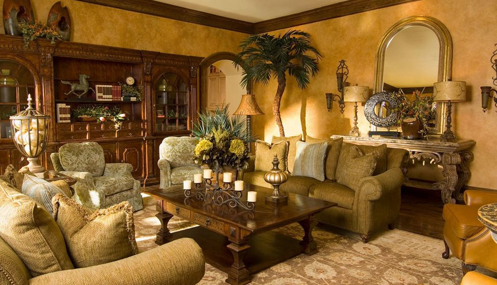 Gold Walls Living Room
 Living Room Furniture Ideas for Any Style of Décor
