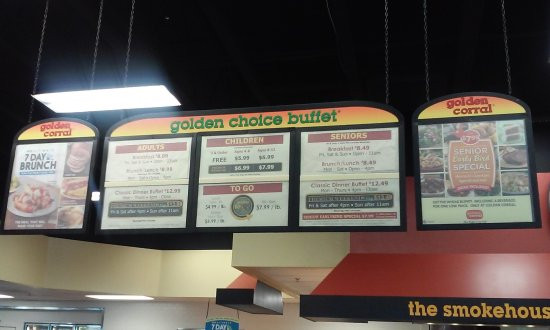 Golden Corral Dinner Prices 2020
 price board Picture of Golden Corral Smyrna Tripadvisor