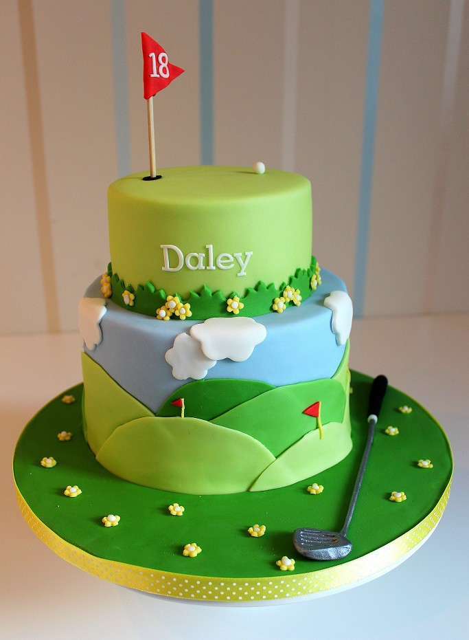 Golf Birthday Cakes
 Golf Themed Birthday Cake Idea