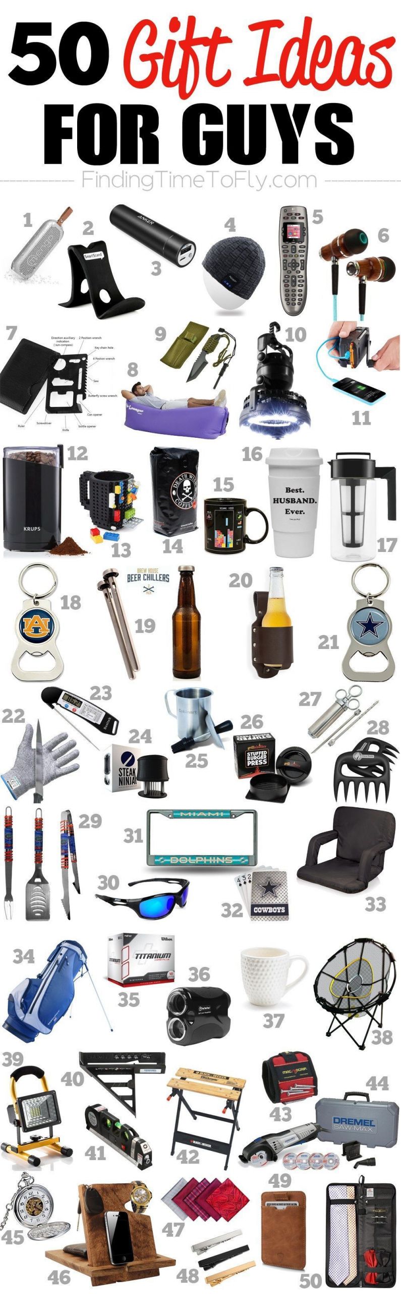 Good Birthday Gifts For Men
 Saving this list of 50 Gifts for Guys A great list of