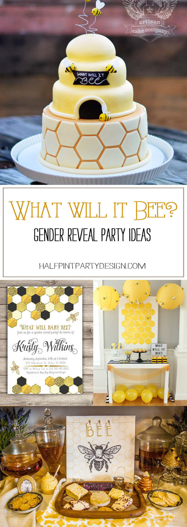 Good Ideas For A Gender Reveal Party
 What Will it Bee Gender Reveal Party Ideas Halfpint