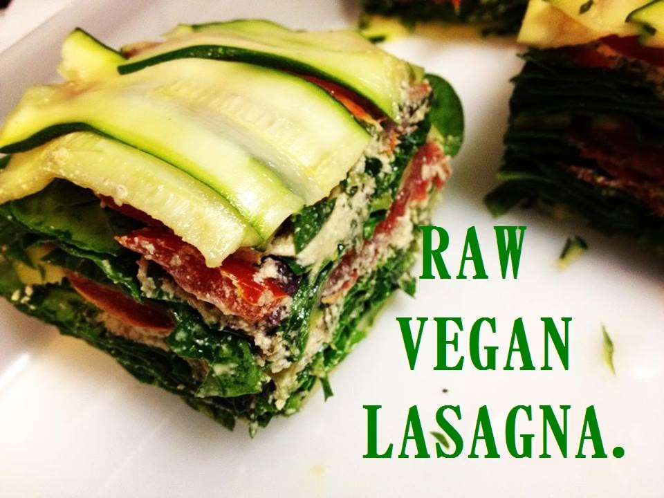 Gourmet Vegan Recipes
 Gourmet RAW VEGAN LASAGNA Recipe