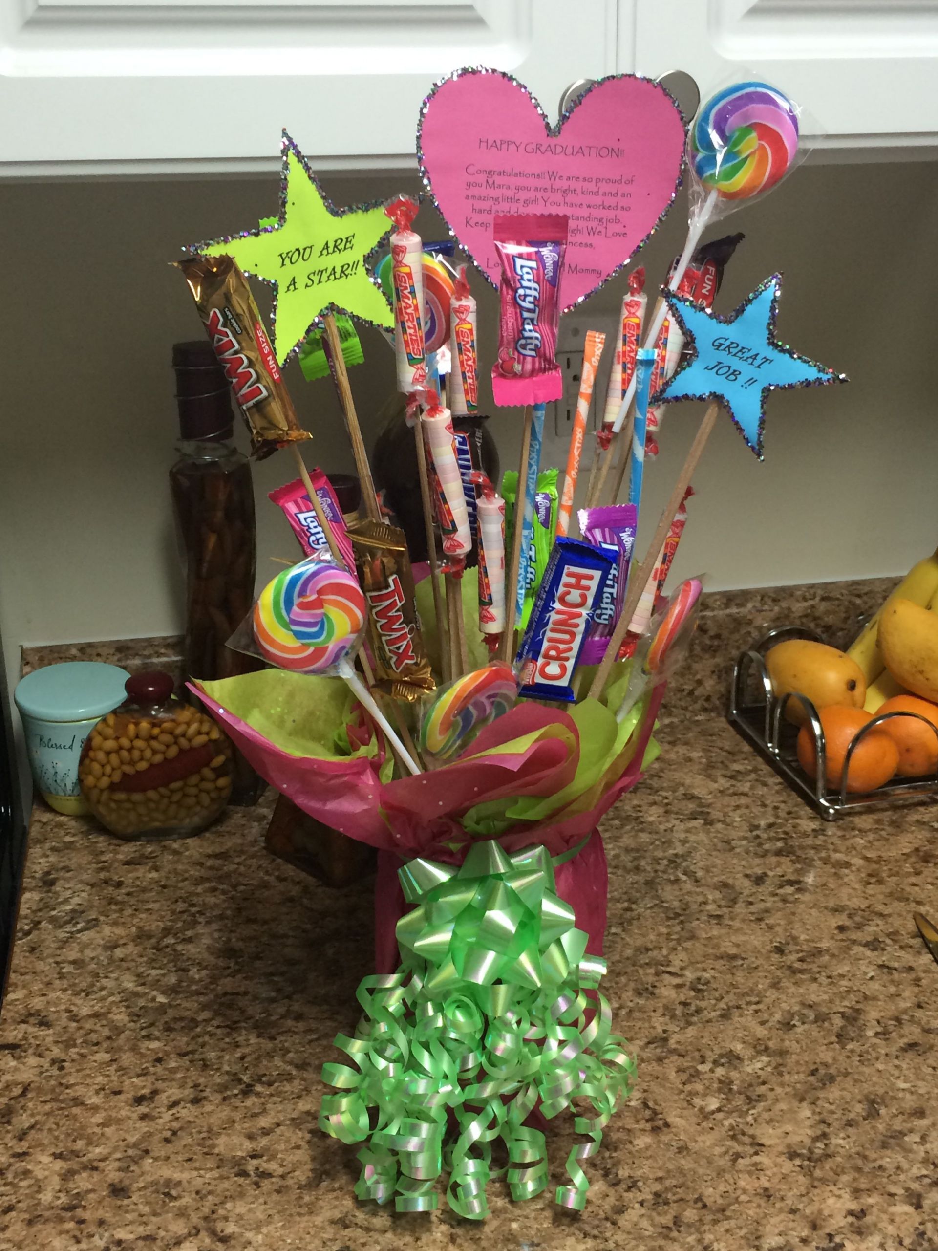 Grade School Graduation Gift Ideas
 This is a t bouquet I made for my daughter s 5th grade