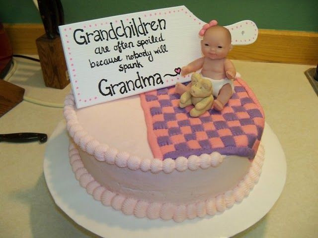 Grandma Baby Shower Gift Ideas
 Cake for a soon to be "Grandma" shower