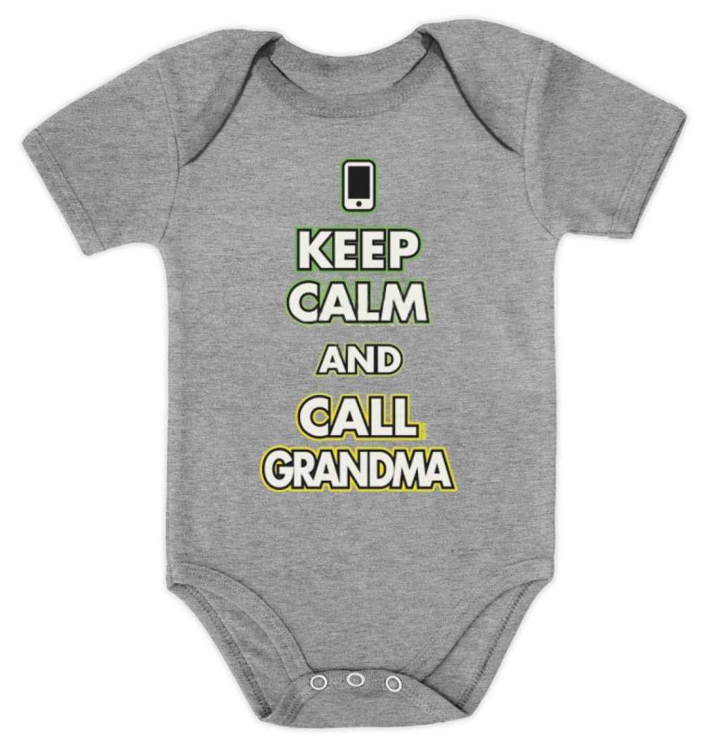 Grandma Baby Shower Gift Ideas
 Keep Calm and Call Grandma Baby Bodysuit Cute BOY GIRL