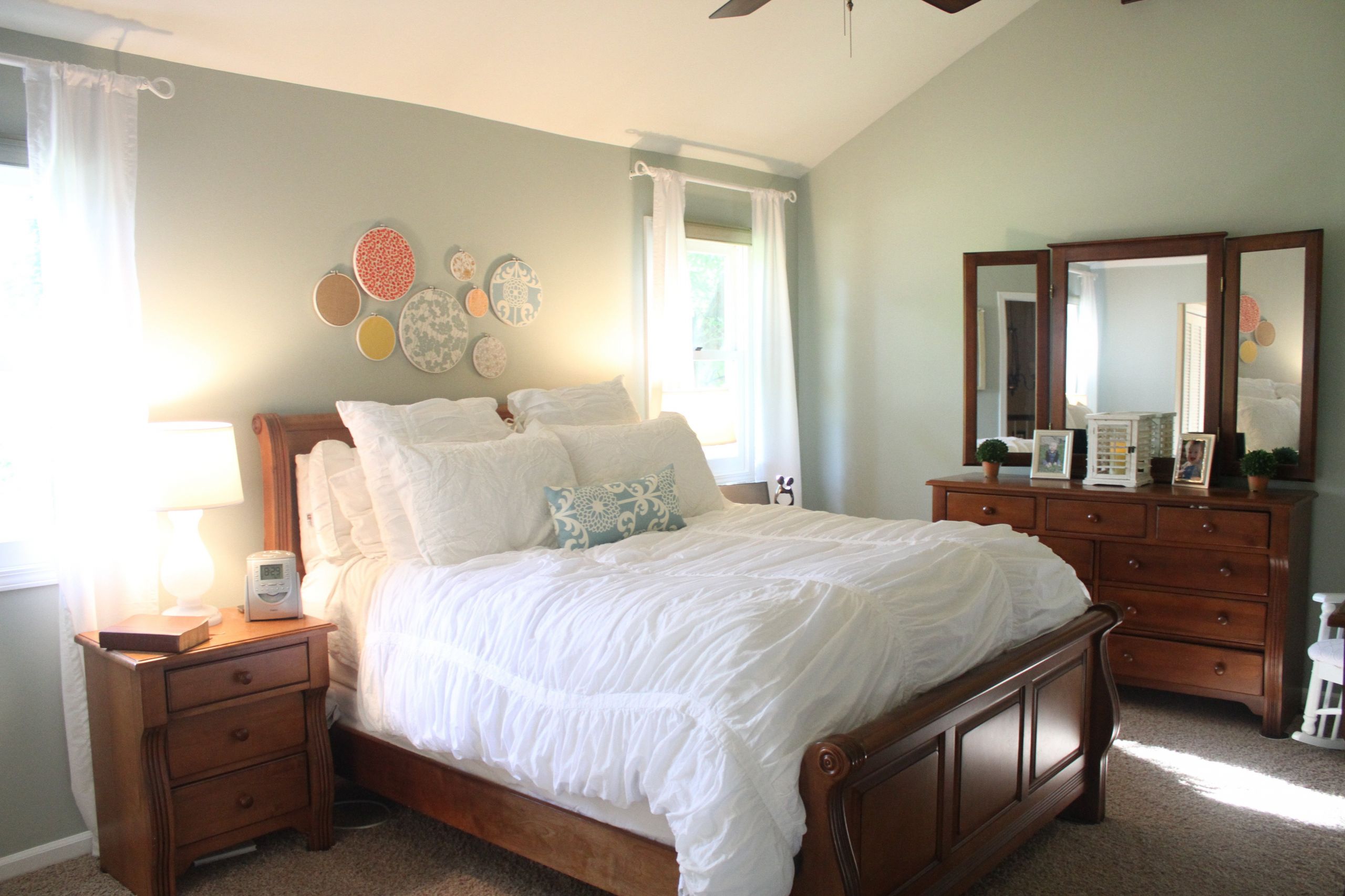 Gray Paint Bedroom
 Room Makeover with Sherwin Williams fort Gray