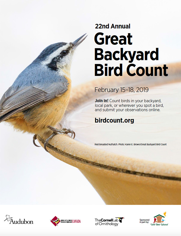 Great Backyard Bird Count
 Wild Birds Unlimited About the Great Backyard Bird Count
