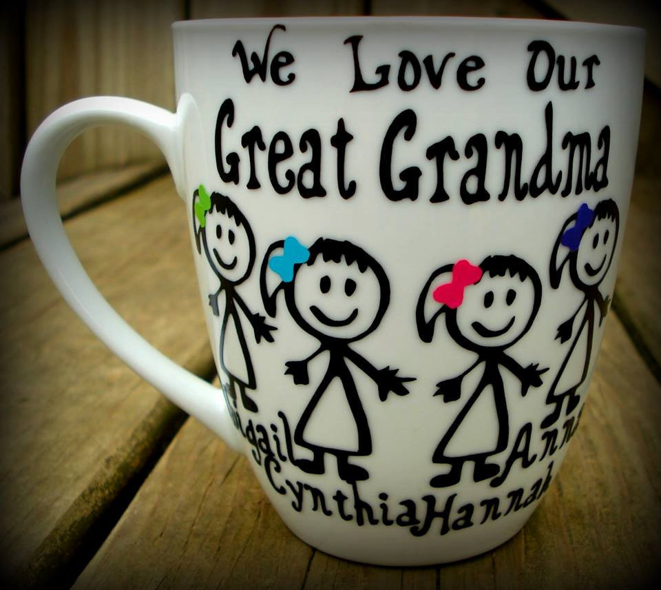 Great Gift Ideas For Grandfather
 Personalized great grandma t great grandpa mug unique