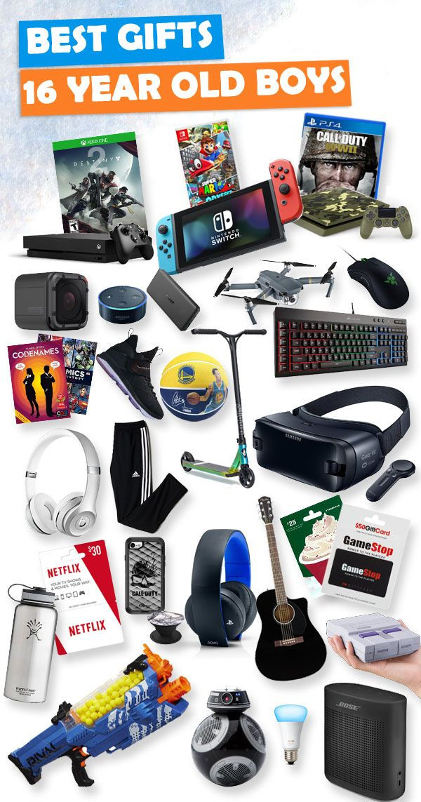 Great Gift Ideas For Teen Boys
 Gifts for 16 Year Old Boys