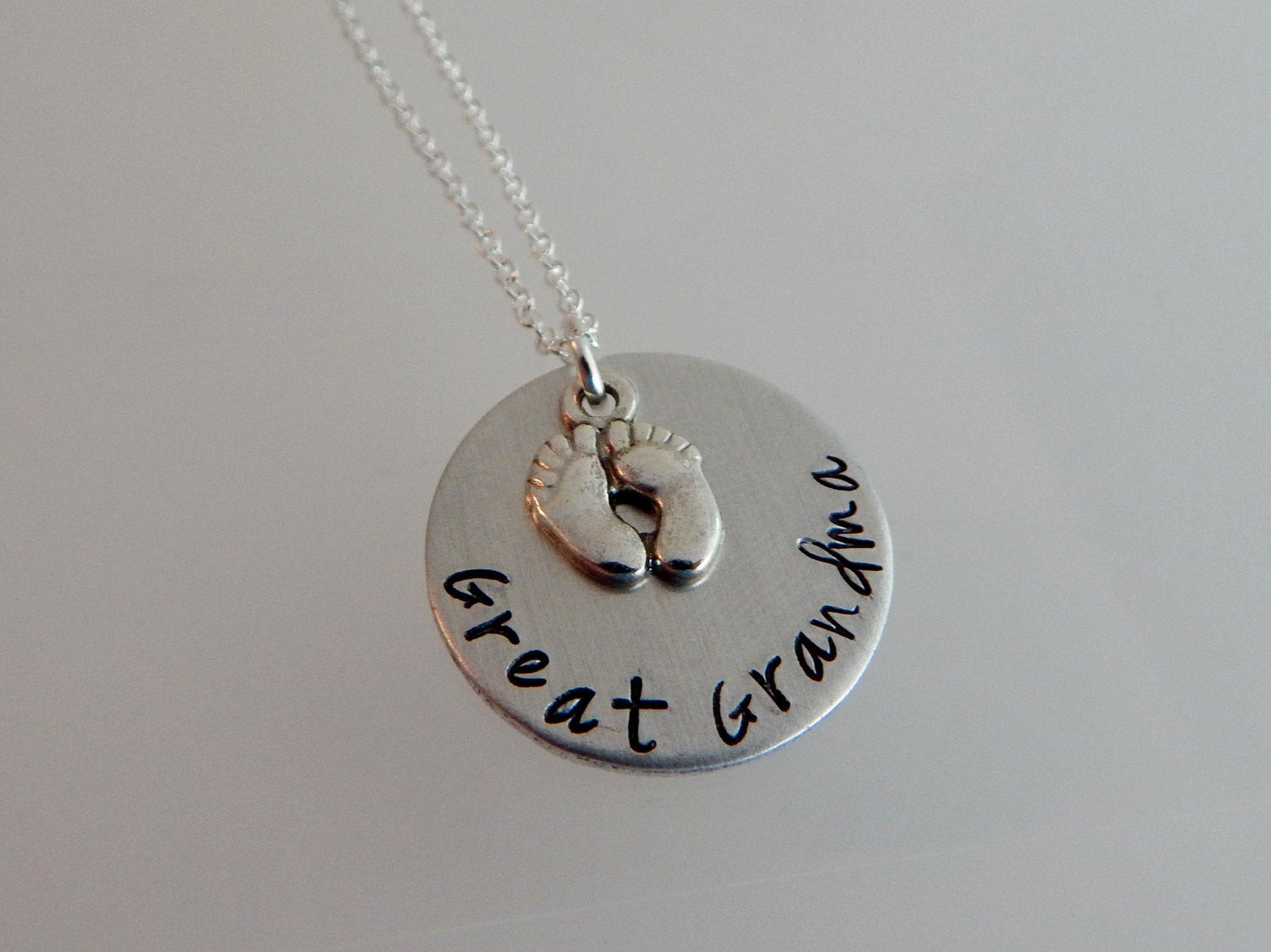 Great Grandma Necklace
 Great Grandma Necklace Hand Stamped New Great Grandmother