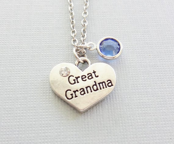 Great Grandma Necklace
 Great Grandma Necklace Great Grandmother HeartMothers Day